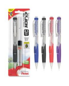 Pentel 0.5 mm Twist Erase Click Mechanical Pencils - #2 Lead - 0.5 mm Lead Diameter - Refillable - Transparent Barrel - 1 / Pack