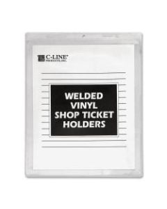 C-Line Vinyl Shop Seal Ticket Holders, 8 1/2in x 11in, Box Of 50