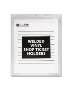C-Line Vinyl Shop Seal Ticket Holders, 8 1/2in x 11in, Box Of 50