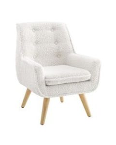 Powell Daylia Youth Accent Chair, Natural/White