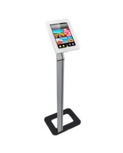 Mount-It MI-3780 Secure iPad Enclosure And Floor Stand, 45inH x 15-1/4inW x 8-3/4inD, White