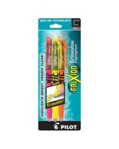 Pilot FriXion Light Erasable Highlighters, Chisel Point, Assorted, Pack Of 3
