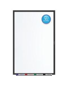 Quartet Classic Magnetic Dry-Erase Whiteboard, 48in x 36in, Aluminum Frame With Black Finish