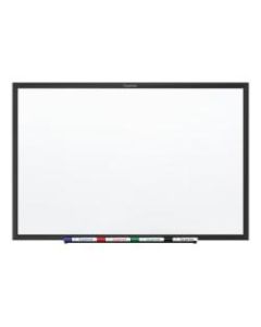 Quartet Classic Magnetic Dry-Erase Whiteboard, 48in x 72in, Aluminum Frame With Black Finish