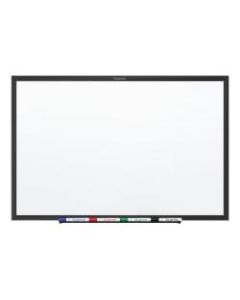 Quartet Classic Magnetic Dry-Erase Whiteboard, 48in x 72in, Aluminum Frame With Black Finish