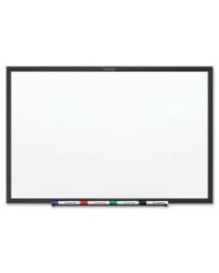 Quartet Classic TAA Compliant Magnetic Dry-Erase Whiteboard, 48in x 96in, Aluminum Frame With Black Finish