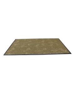 Waterhog Plus Swirl Floor Mat, 48in x 72in, 100% Recycled, Khaki
