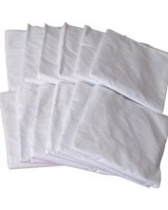 DMI Fitted Bottom Hospital Bed Sheets, 36inH x 80inW x 6inD, White, Pack Of 12