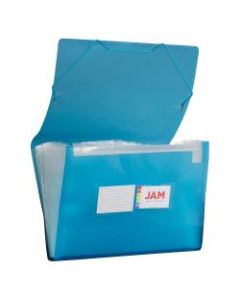 JAM Paper Legal Size Expanding File, 8in Expansion, 8-1/2in x 14in, Blue