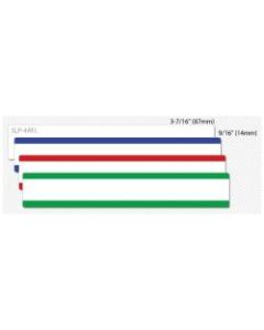 Seiko SmartLabel SLP-4AFL File Folder Label - 0.56in Width x 3.43in Length - 130/Roll - 0.79in Core - 4 Roll - Yellow, Pink, Blue, Green