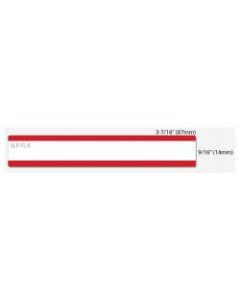 Seiko SmartLabel SLP-FLR File Folder Label - 0.56in Width x 3.43in Length - 130/Roll - 0.79in Core - 2 Roll - Red