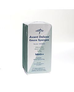 Medline Avant Deluxe Non-Sterile Gauze Sponges, 3 Ply, 4in x 4in, 200 Sponges Per Pack, Case Of 10 Packs