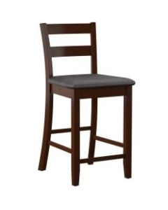 Linon Home Decor Products Keller Soho Counter Stool, Espresso/Dark Brown