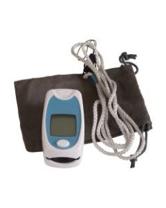 HealthSmart Fingertip Pulse Oximeter, Blue/White