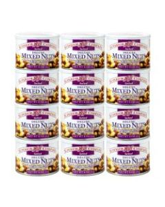 Superior Nuts Deluxe Salted Mixed Nuts With No Peanuts, 9 Oz, Box Of 12