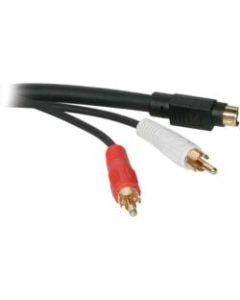 C2G 12ft Value Series S-Video + RCA Stereo Audio Cable - 12ft - Black