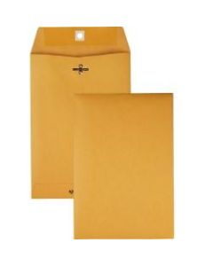 Quality Park Clasp Envelope Clasp (6 1/2in x 9 1/2in), 28 lb,Gummed Kraft, Box Of 100
