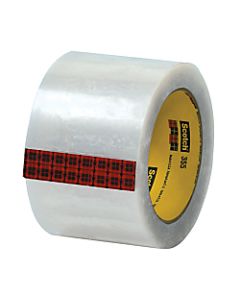 3M 355 Carton Sealing Tape, 3in x 55 Yd., Clear, Case Of 6