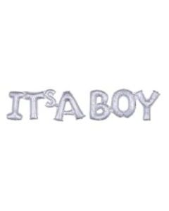 Amscan "Its A Boy" Holographic Balloon Block, 40in x 9in, Blue