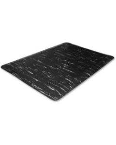 Genuine Joe Anti-Fatigue Mat, 3ft x 5ft, Black Marble