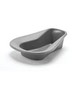 Medline Stack-A-Pan Bedpans, Oblong, 1.77 Qt, Graphite, Pack Of 50