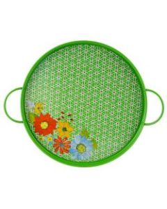 Gibson Laurie Gates Daisie Collection Tray, Green