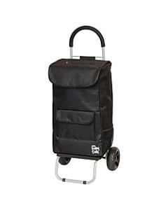 Dbest Shopping Bag Trolley Dolly, 110 Lb Capacity, 15inH x 13inW x 38inD, Black