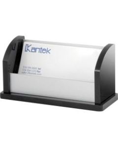 Kantek Business Card Holder - 2.3in x 4.4in x 1.8in x - Aluminum - 1 Each - Aluminum