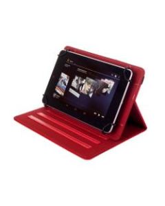 Kyasi Seattle Classic Universal Folio Case For 9 - 10in Tablets, Rad Red, KYSCUN910C7