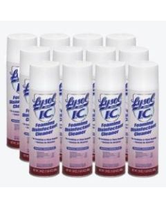 Lysol I.C. Foam Disinfectant - Ready-To-Use Aerosol - 24 fl oz (0.8 quart) - Aerosol Spray Can - 12 / Carton - White