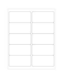 Office Depot Brand Removable Rectangular Laser Labels, LL265, 4in x 2in, White, Case Of 1,000