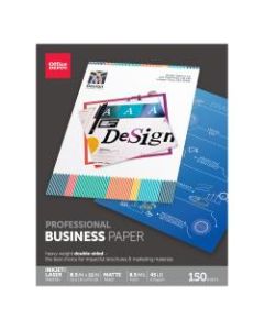 Office Depot Brand Professional Business Paper, Matte, Letter Size (8 1/2in x 11in), 45 Lb, Pack Of 150 Sheets