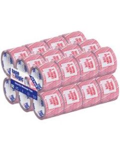Tape Logic Security Tape, Tamper Evident, 3in x 110 Yd., Red/White, Case Of 24