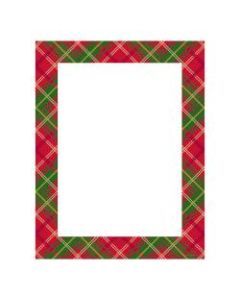 Great Papers! Country Plaid Holiday Letterhead, 8.5in x 11in, Inkjet and Laser Printer Compatible, 80 count