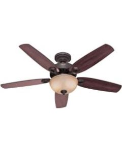 Hunter Fan 52in Builder Deluxe - 5 Blades - 52in Diameter - Quiet, Dust/Dirt-free - 12.7in Height