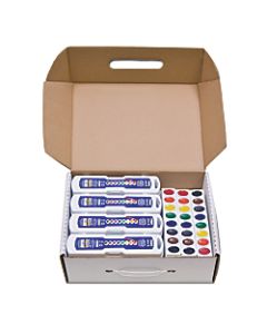 Prang Semi-Moist Watercolor Master Set, Assorted Colors, Set Of 36