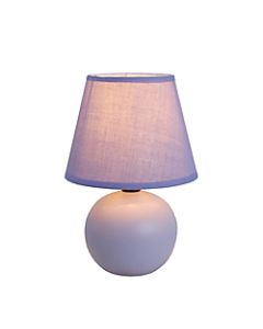 Simple Designs Mini Globe Table Lamp, 8 7/8inH, Purple