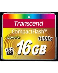 Transcend Ultimate 16 GB CompactFlash - 160 MB/s Read - 120 MB/s Write - 1000x Memory Speed