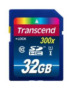 Transcend 32 GB Class 10/UHS-I SDHC - Lifetime Warranty