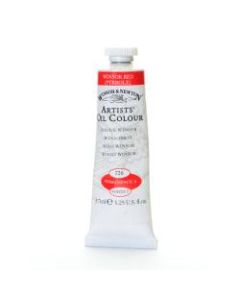 Winsor & Newton Artists Oil Colors, 37 mL, Winsor Red, 726