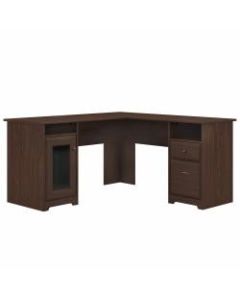 Bush Furniture Cabot 60inW L-Shaped Computer Desk, Modern Walnut, Standard Delivery