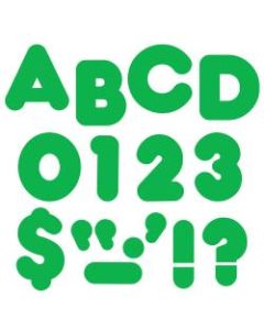 TREND Ready Letters, Casual Uppercase, 3in, Green, Pack Of 124