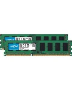 Crucial 16GB (2 x 8 GB) DDR3L SDRAM Memory Kit - For Desktop PC - 16 GB (2 x 8GB) - DDR3L-1600/PC3-12800 DDR3L SDRAM - 1600 MHz - CL11 - 1.50 V - Unbuffered - 240-pin - DIMM