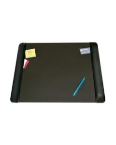 Artistic Matte Black Executive Desk Pad - Rectangle - 24in Width x 19in Depth - Foam - Vinyl - Black