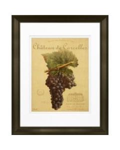Timeless Frames Marren Espresso-Framed Food Artwork, 11in x 14in, Chateau De Corcelles