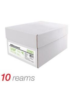 Office Depot Brand EnviroCopy Paper, Letter Size (8 1/2in x 11in), 20 Lb, 30% Recycled, FSC Certified, White, Ream Of 500 Sheets, Case Of 10 Reams