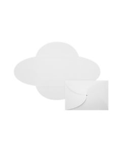 LUX Petal Invitations, A7, 5in x 7in, Bright White, Pack Of 140