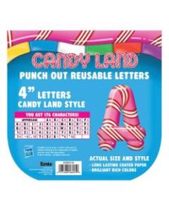Eureka Dr. Seuss Stripes Reusable Punch Out Deco Letters, 4in, 217 Pieces