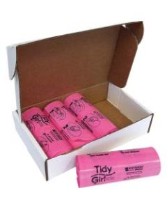 Stout Tidy Girl Feminine Hygiene Disposal Bags, Pink, Pack Of 600