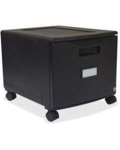 Storex 12-7/8inD Vertical 1-Drawer File Cabinet, Metal, Black